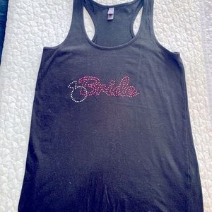 Medium women’s bride tank in black